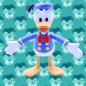Preview: Disney Donald Duck (Neffe von Dagobert Duck) Biegefigur aus Kunststoff